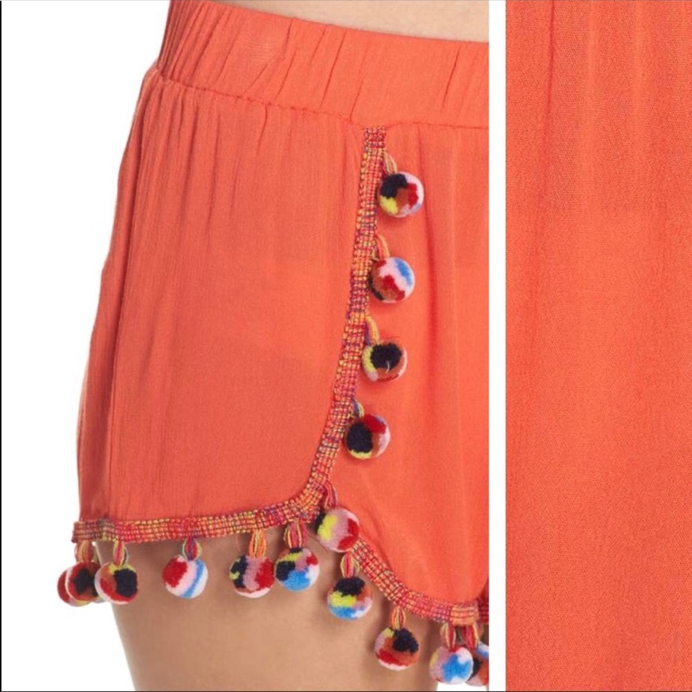 Surf Gypsy Red Pom Pom Shorts - Picture 3 of 7